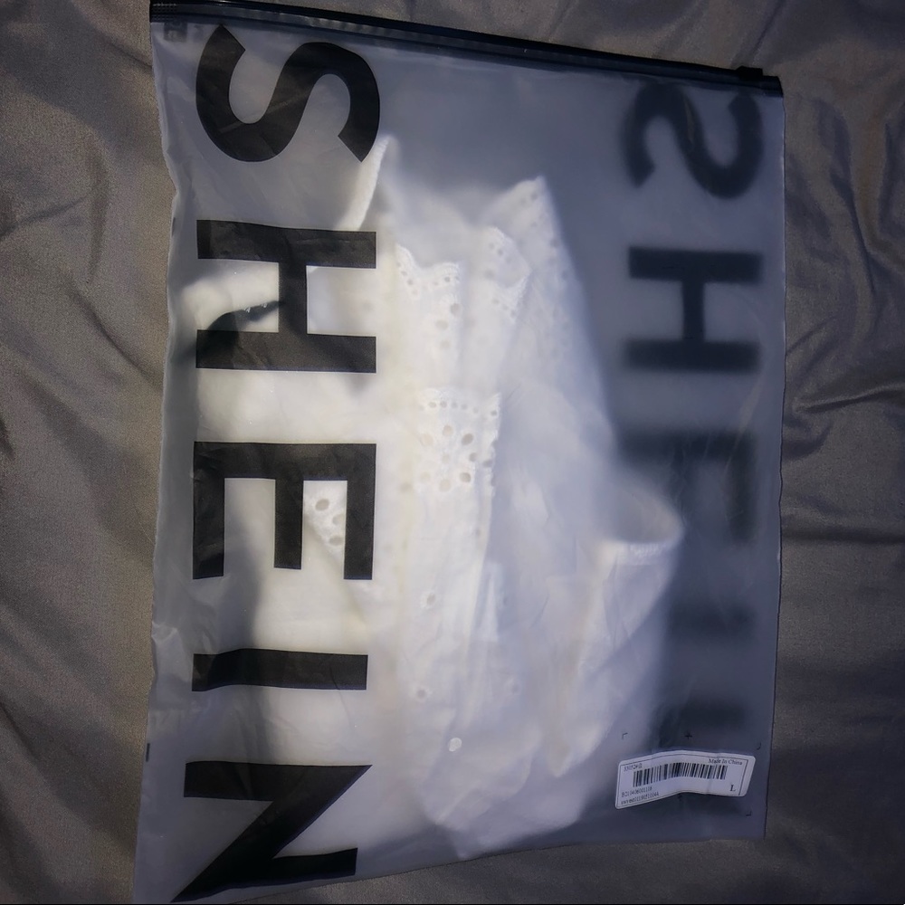 new! Never worn! SHEIN white Eyelet Cami Tank! - Picture 4 of 4